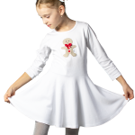 detské šaty s nášivkou perníka